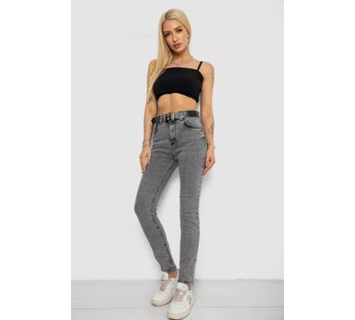 Джинсы женские Skinny Американки, цвет серый, 244R00970