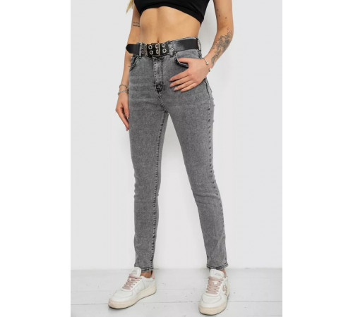 Джинсы женские Skinny Американки, цвет серый, 244R00970