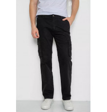 Штани чоловічі з кишенями, колір чорний, 244R2072