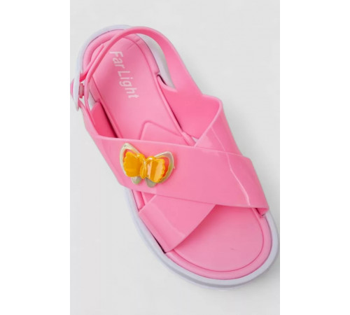 Детские босоножки для девочек, цвет розовый, 243R8434-2