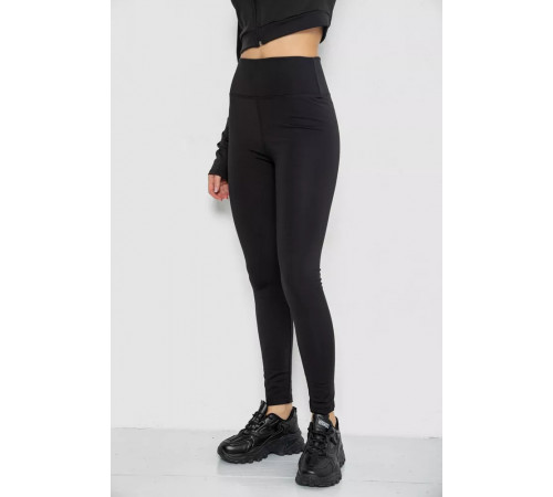 Лосини утеплені на флісі, колір чорний, 243R051