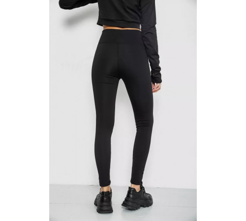 Лосини утеплені на флісі, колір чорний, 243R051