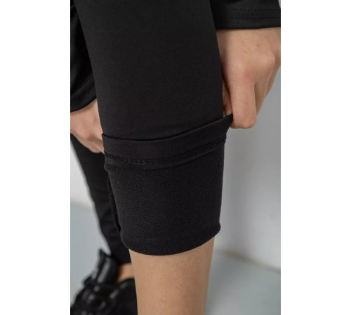 Лосини утеплені на флісі, колір чорний, 243R051