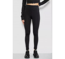 Лосины утепленные на флисе, цвет черный, 243R051