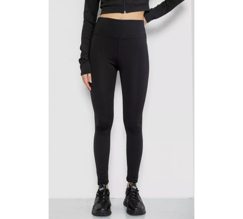 Лосини утеплені на флісі, колір чорний, 243R051