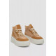 Кроссовки женские демисезонные на платформе, цвет бежевый, 243R2024-9.