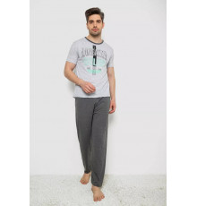 Пижама мужская, цвет серый, 243R6201