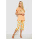 Женская пижама с принтом, цвет оранжевый, 243R7141