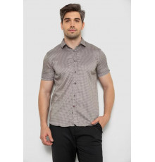 Рубашка мужская с принтом, цвет бежевый, 214R6917-5.