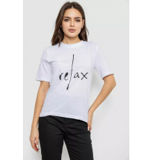 Футболка жіноча з принтом, колір білий, 241R1836
