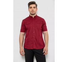 Сорочка чоловіча однотонна, колір бордовий, 214R6917-7