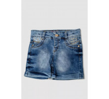 Джинсовые шорты для девочки 247R1005, цвет Синий