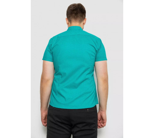 Сорочка чоловіча з принтом, колір зелений, 214RK104