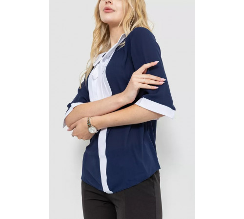 Блуза жіноча, колір синьо-білий, 172R11-1