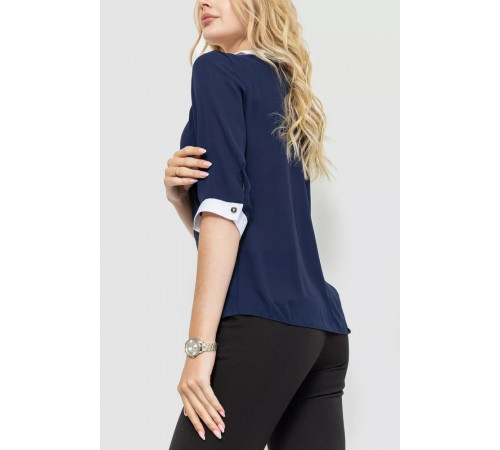 Блуза жіноча, колір синьо-білий, 172R11-1