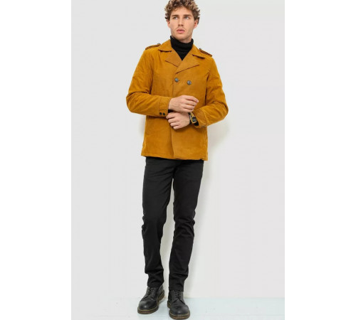 Пиджак мужской однотонный, цвет горчичный, 182R15172.