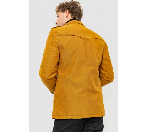 Пиджак мужской однотонный, цвет горчичный, 182R15172.