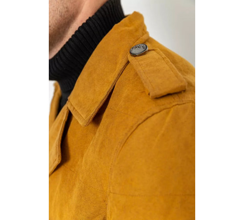 Пиджак мужской однотонный, цвет горчичный, 182R15172.