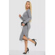 Сукня однотонна базова на байку, колір сірий, 129R0427