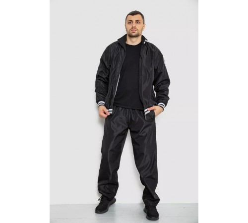 Спорт чоловічий костюм, колір чорний, 244R901 Спорт чоловічий костюм, колір чорний, 244R901