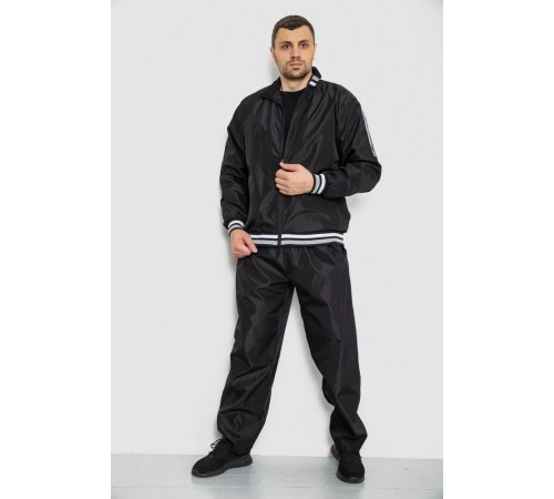 Спорт чоловічий костюм, колір чорний, 244R901 Спорт чоловічий костюм, колір чорний, 244R901