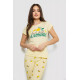 Жіноча піжама з принтом, колір жовтий, 243R7051