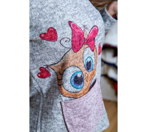 Женский костюм брюки + кофта, серо-пудрового цвета, 172R1211.