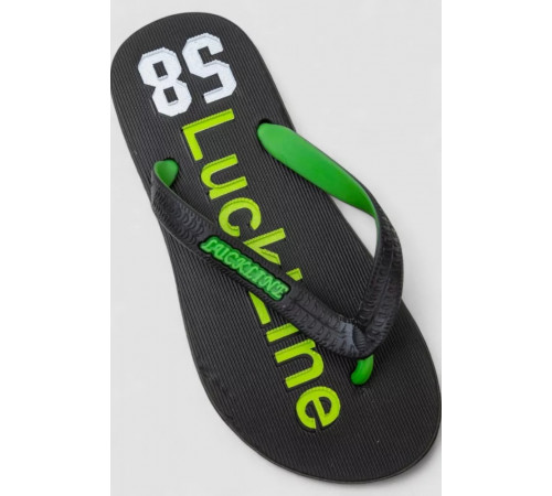 Вьетнамки женские, цвет черно-салатовый, 243R2002L-61