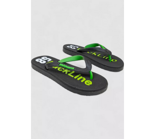 Вьетнамки женские, цвет черно-салатовый, 243R2002L-61