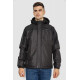 Куртка мужская демисезонная с капюшоном, цвет черный, 214R61035.
