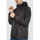 Куртка мужская демисезонная с капюшоном, цвет черный, 214R61035.