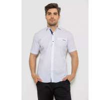 Рубашка мужская однотонная, цвет белый, 214R7118