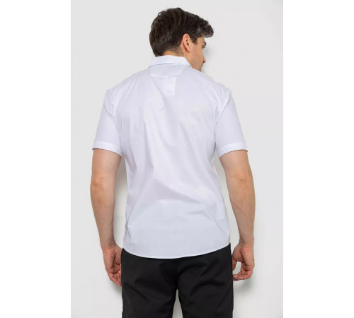 Рубашка мужская однотонная, цвет белый, 214R7118
