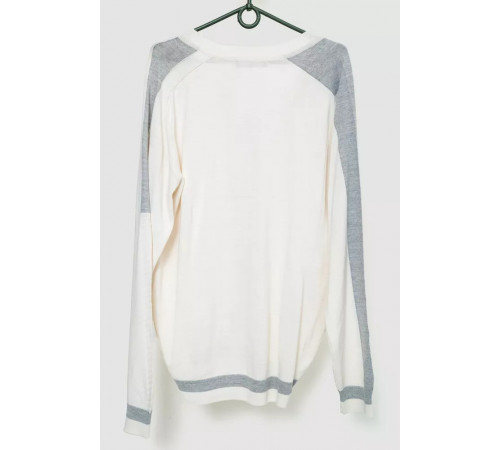 Кофта мужская на пуговицах, цвет молочный, 244R6180