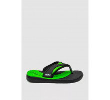 Вьетнамки детские, цвет черно-салатовый, 243R9015B-17