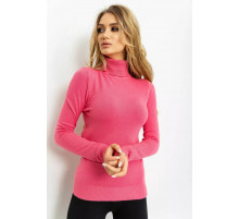 Гольф жіночий однотонний, колір рожевий, 131R152130