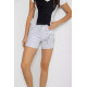Шорты женские джинсовые стрейчевые, цвет белый, 247R2675