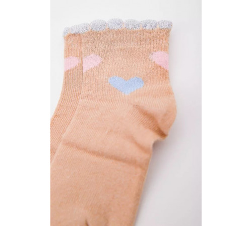 Бавовняні дитячі шкарпетки, бежевого кольору, 167R601-1