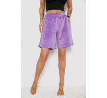 Шорты женские велюровые, цвет сиреневый, 238R106