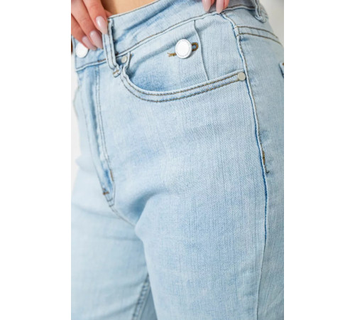 Джинсы женские стрейч, цвет голубой, 129R0057