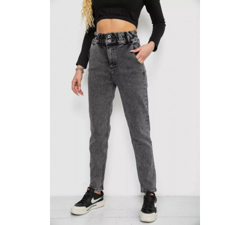 Джинси жіночі МОМ, колір темно-сірий, 244R3295