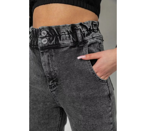 Джинси жіночі МОМ, колір темно-сірий, 244R3295