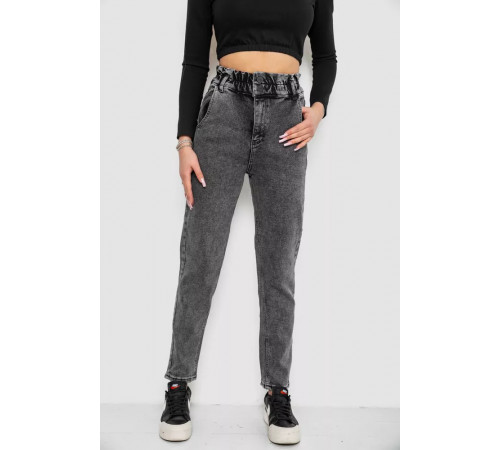 Джинси жіночі МОМ, колір темно-сірий, 244R3295