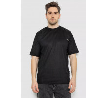 Футболка чоловіча однотонна, колір чорний, 244R3130