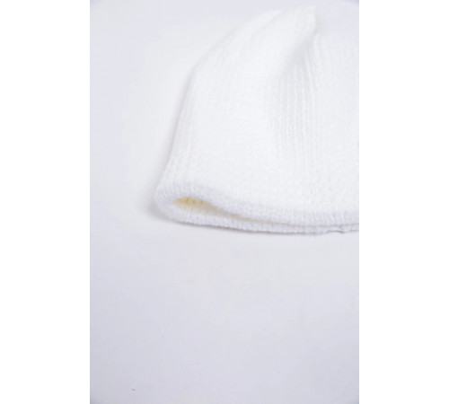 Дитяча шапка, молочно-рожевого кольору з пайєтками, 167R7802