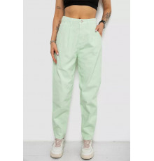 Джинси жіночі балони, колір м'ятний, 182R1826