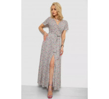 Сарафан із квітковим принтом на запах, колір різноколір, 241R185