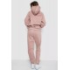 Спортивный женский костюм на флисе, цвет пудровый, 252R21268