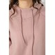 Спортивный женский костюм на флисе, цвет пудровый, 252R21268