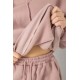 Спортивный женский костюм на флисе, цвет пудровый, 252R21268